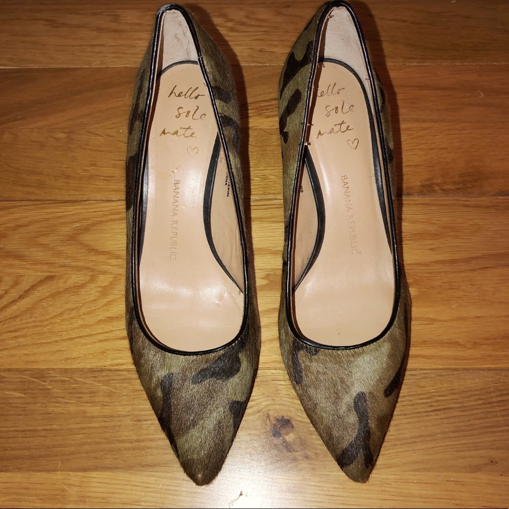 Banana Republic Camouflage Heels